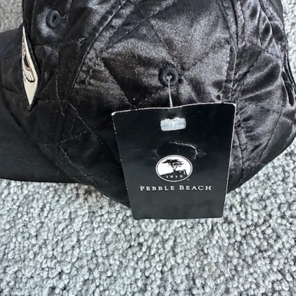 Official Pebble Beach Concours d'Elegance Black Quilted Ball Cap - New with Tags - Picture 5 of 7